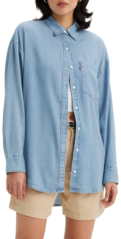 Levi's Women's Nola Oversized Shirt Shirt, Hip To Be Square, XS