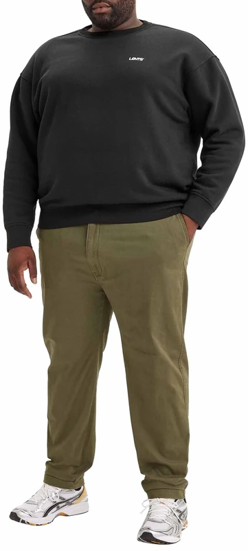 Levi's Men's XX Standard Tapered Chino Big & Tall Trousers, Olive Night, 46W / 32L