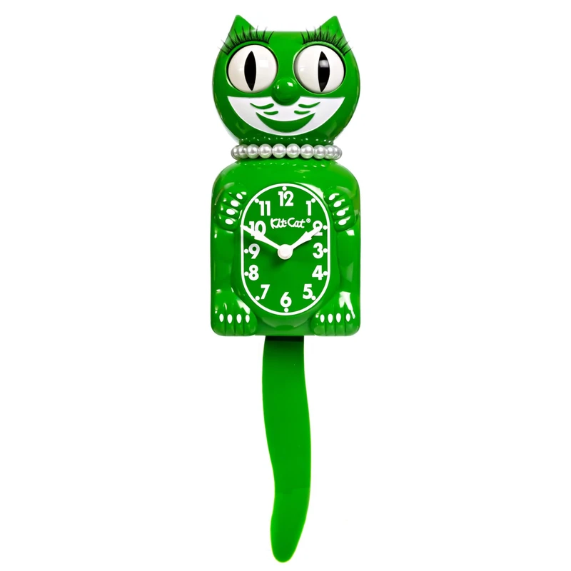 Classic Green Lady Kit-Cat Clock - Image 1
