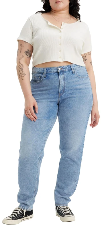 Levi's Women's Plus Size 80s Mom Jeans, How's My Driving, 20 M