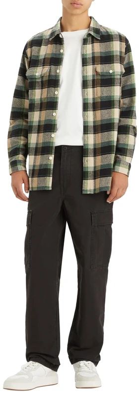 Levi's Men's Xx Cargo Straight Casual Khaki, Meteorite Canvas, 36 W/32 L