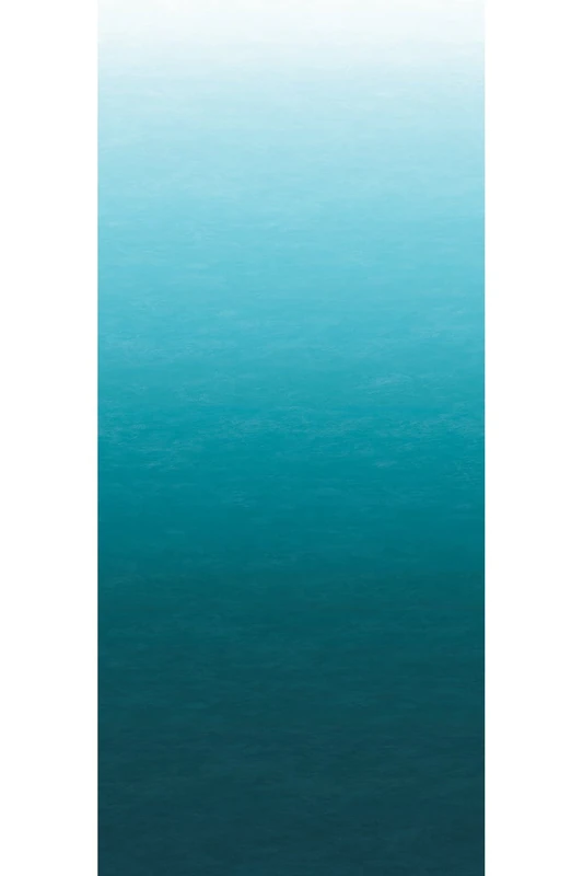 A-Street Prints Caribbean Sea Teal Blue Ombre Wall Mural - Image 1