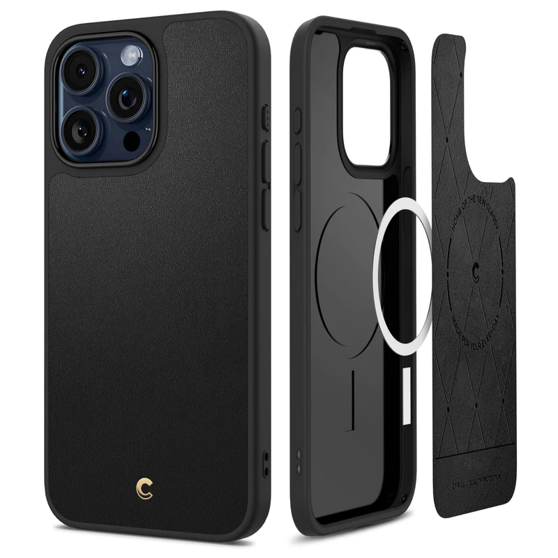 CYRILL Spigen Kajuk Mag Case Compatible with iPhone 15 Pro Max (2023) - Black - Image 1