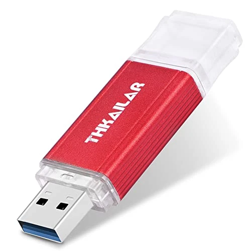 THKAILAR USB Stick 256GB Flash Drive Memory Stick 3.0 Thumb Drive Pen Drive External Data Storage Backup U Key for PC/Laptop/TV