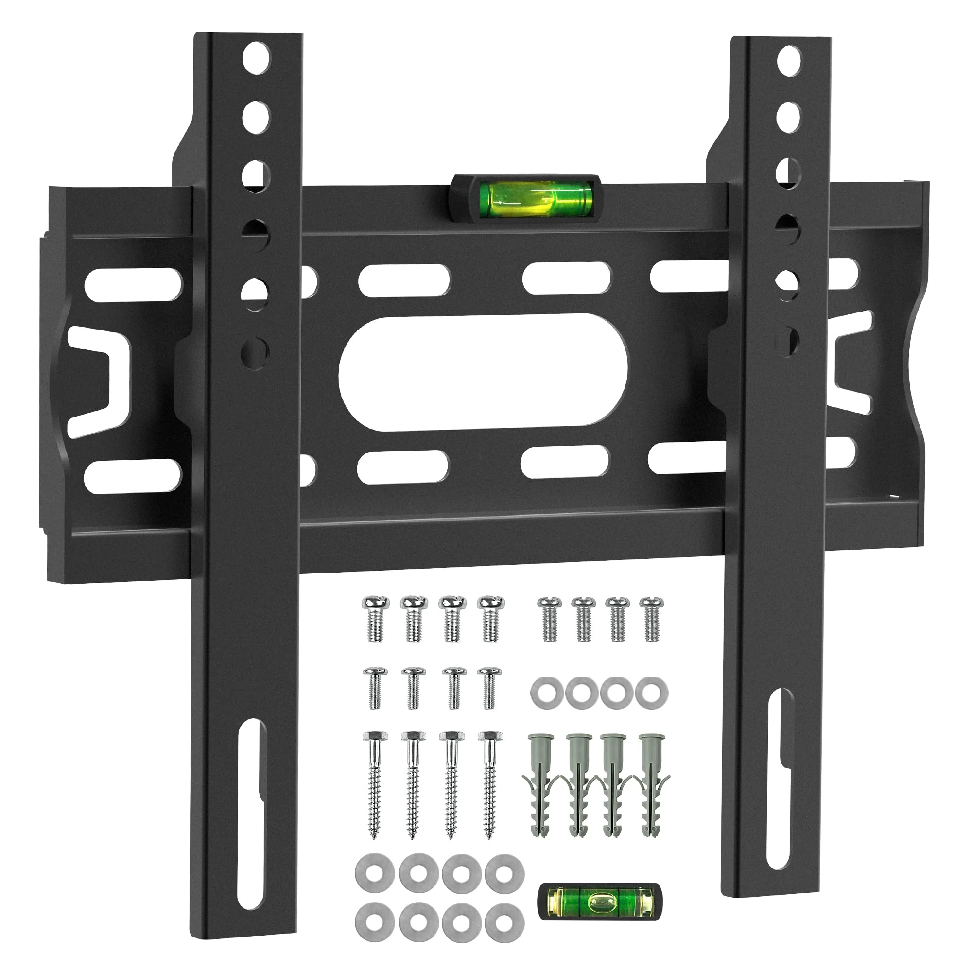 Digank Tv Wall Bracket For 17-43 Inch, Flat Tv Wall Mount With Spirit Level, 30kg Capacity, Max Vesa: 200x200