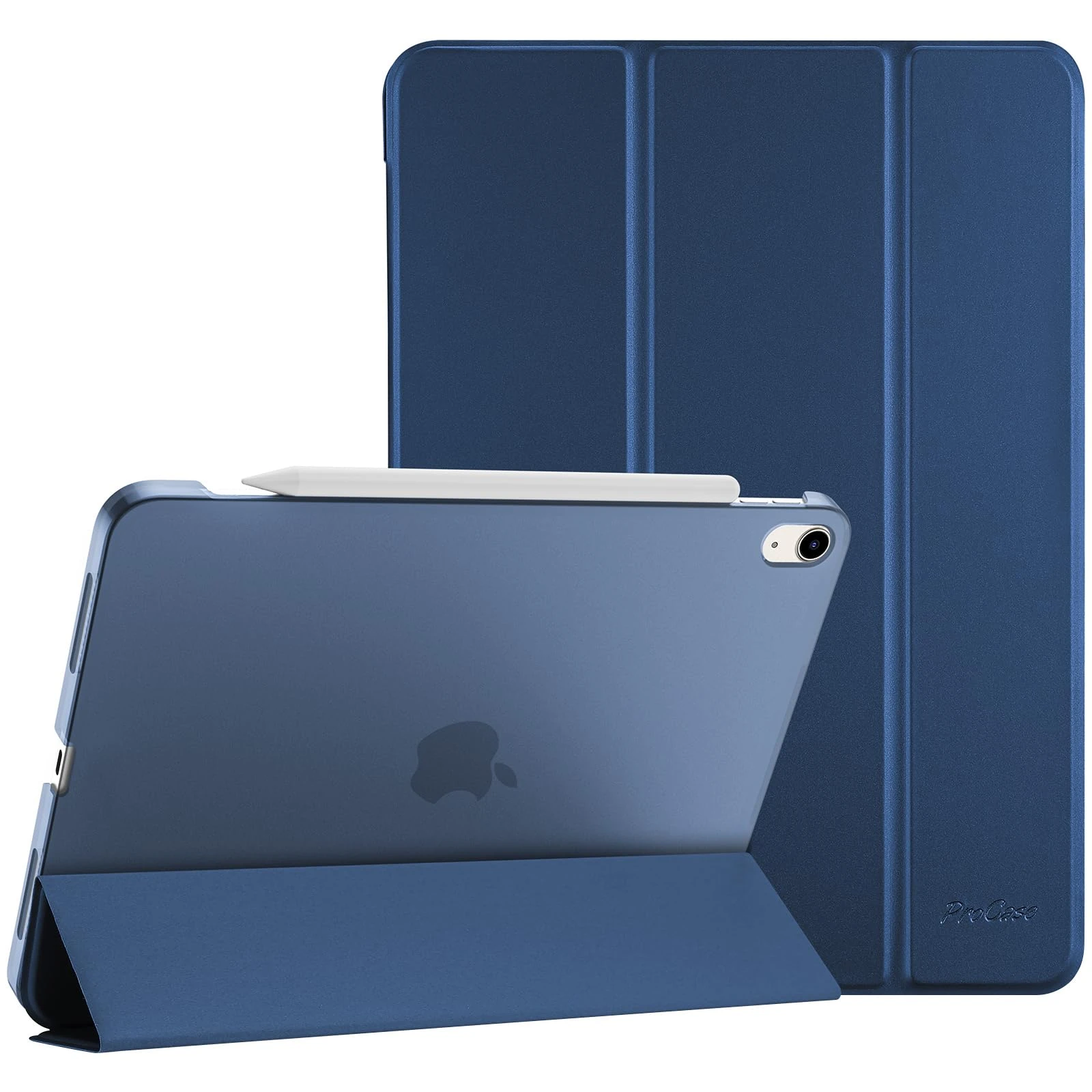 ProCase Smart Case for iPad Air 11-inch M3 2025/M2 2024/10.9" Air 5th 4th 2022 2020, Protective Cover for iPad Air 5 4 -Darkblue