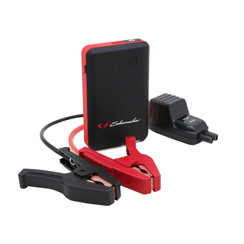 Schumacher SL471-600A 12V Battery Booster - Engine up to 4.0L Gas / 2.0L Diesel - Power Bank and Flashlight Option - Powerful and Ultra-Compact