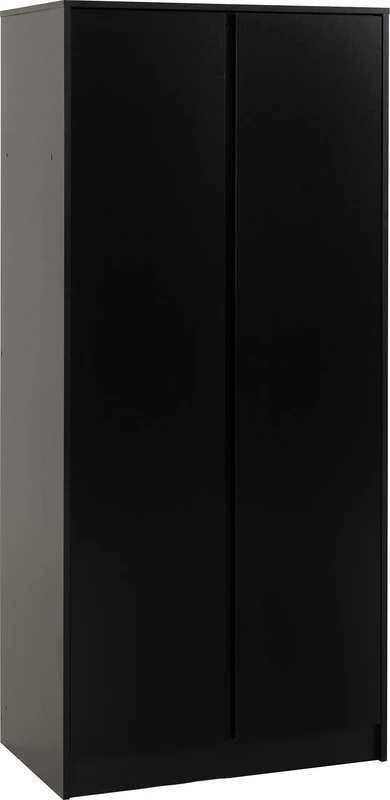 Seconique Malvern 2 Door Wardrobe in Black