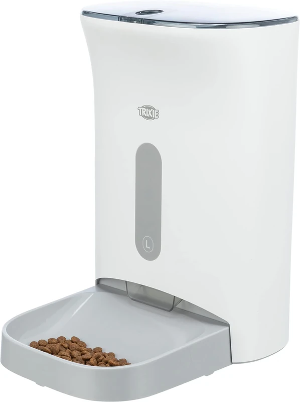 TRIXIE practical automatic feeder TX8 2.0, 4.5 l/24 × 38 × 19 cm, white/grey - 24343