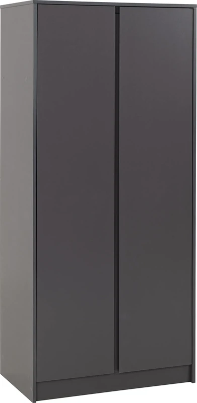 Seconique Malvern 2 Door Wardrobe in Grey