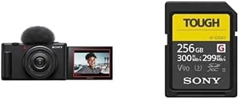 Sony Vlog Camera ZV-1 II | Digital camera + Sony 256GB SF-G Series Tough Memory Card