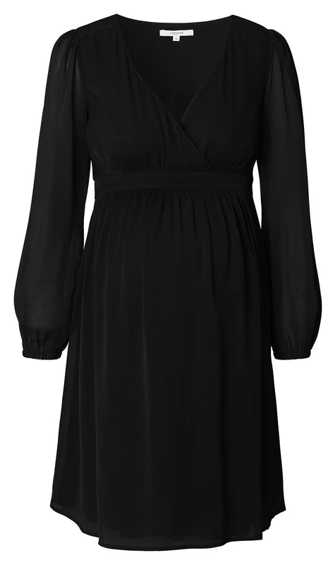 Noppies Women's Jaya Midi Dress LS, Black-P090, S