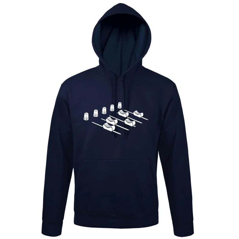 shirt84 Music Mixing Desk Men's Hoodie, navy, XXL - Image 1