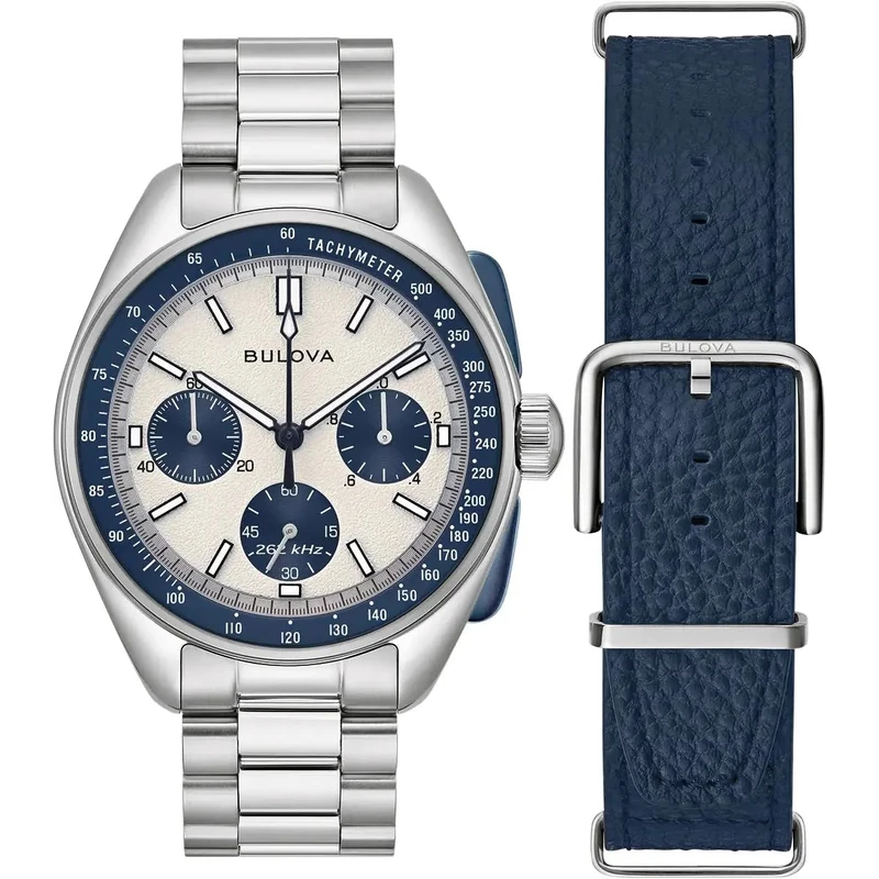 Bulova 98K112 Men's Analogue Quartz Watch with Stainless Steel Strap, 2 Colour, Bracelet