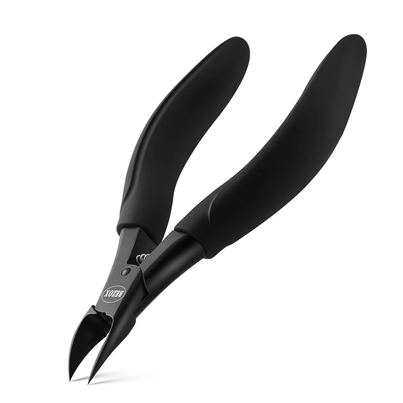 BEZOX Toe Nail Clippers Trimmer for Thick or Heavy Duty Toe Nail Nipper - Thick Fungus Ingrown Fingernail Clipper - with Soft Grip and Metal Gift Boxes