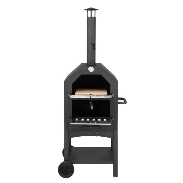 Outdoor Wood Fired Pizza Oven with Pizza Stone, Pizza Peel, Grill Rack, for Backyard and Camping,Outdoor Pizza Oven Wood Fired, Patio Portable Pizza Maker Cooking Grill