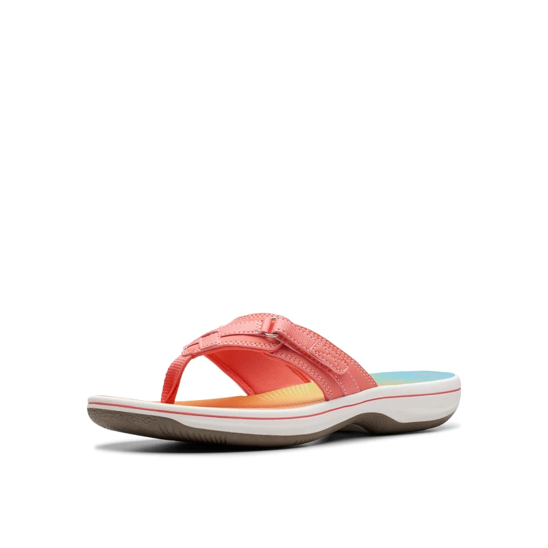 Clarks - Womens Breeze Sea Shoes, Color Coral Ombre, Size: 5.5 UK