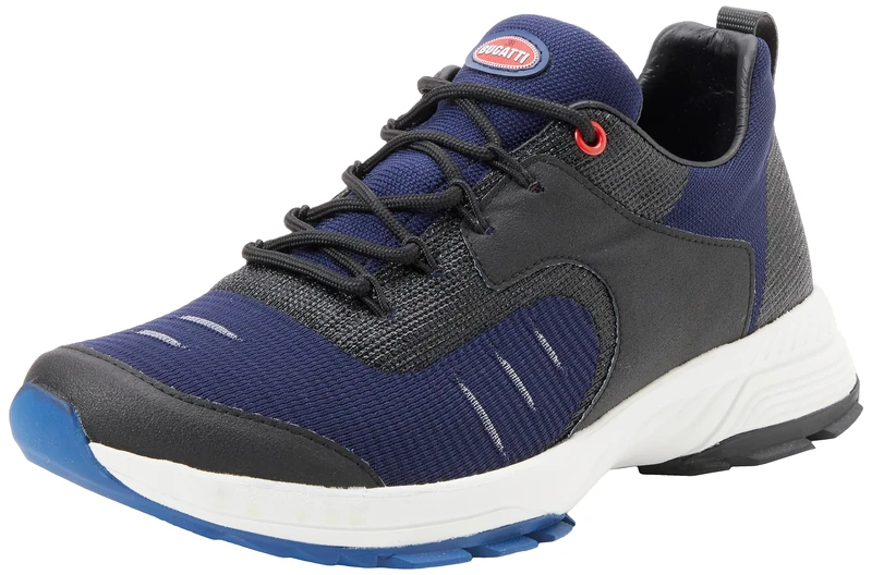 UYN FOR BUGATTI Y100166-A075 Speed White Sole Sneaker Men Blue UK 6.5