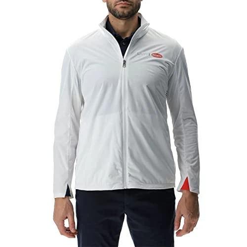 UYN for BUGATTI O102502-W000 RAIN JACKET FULL ZIP Men's White XL