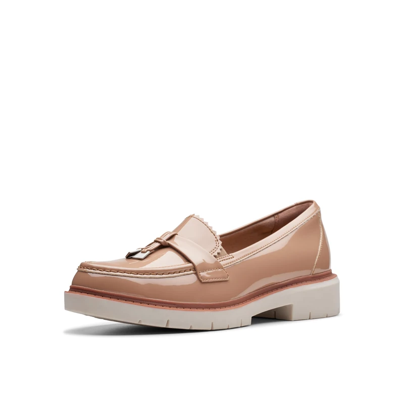 Clarks Women's Westlynn Bella Loafer, Warm Beige, 8 UK