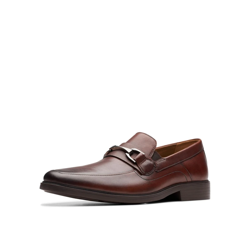 Clarks Women's Clarkslite Bit Loafer, Mahogany Leather, 10.5 UK