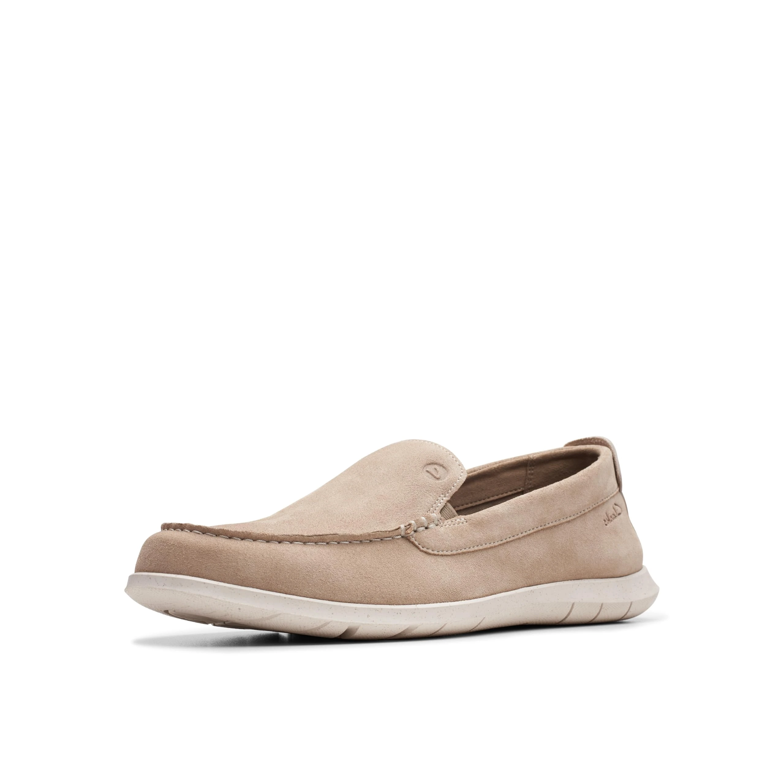 Clarks Men's Flexway Step Moccasin, Sand Suede, 11 UK