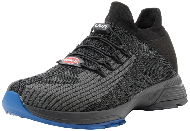 UYN FOR BUGATTI Y100165-B052 PACE Black Sole Sneaker Men Black/Grey UK 7.5