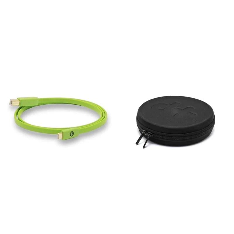 NEO by Oyaide d+ USB Type C (Type C - Type B) Hi-Speed and Durable Digital Cable for DJ’s, Musicians and Producers, 1 Meter & NEOCARRY d+ Carry Case, Black