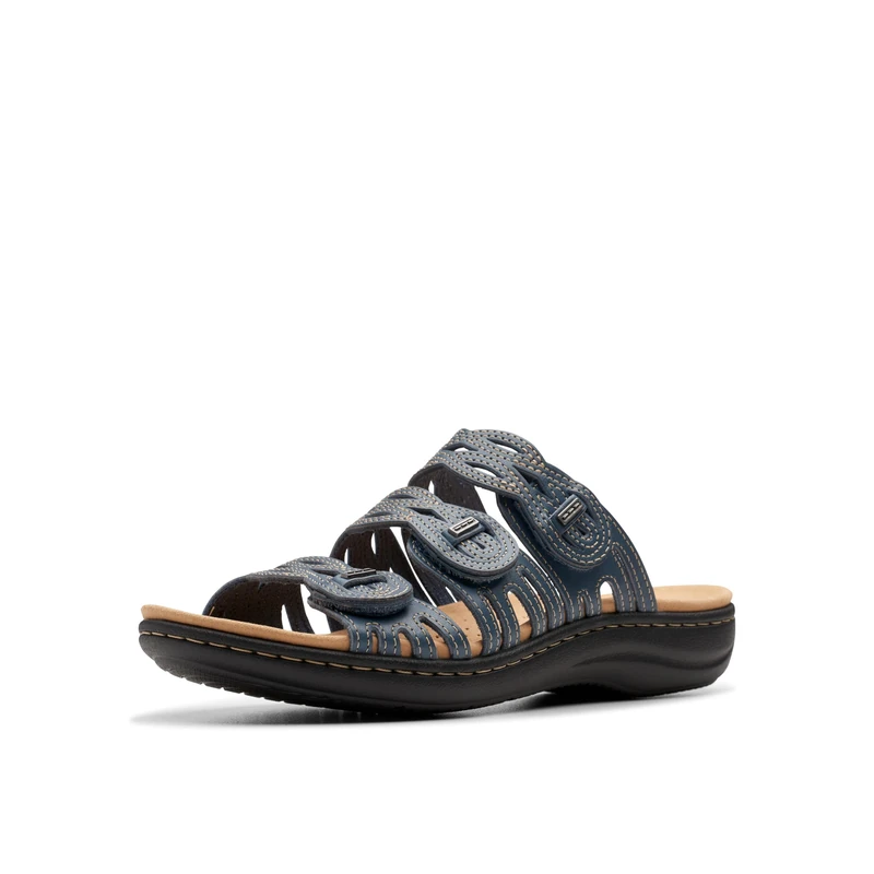 Clarks Women's Laurieann Ruby Flat Sandal, Blue Grey, 5 UK
