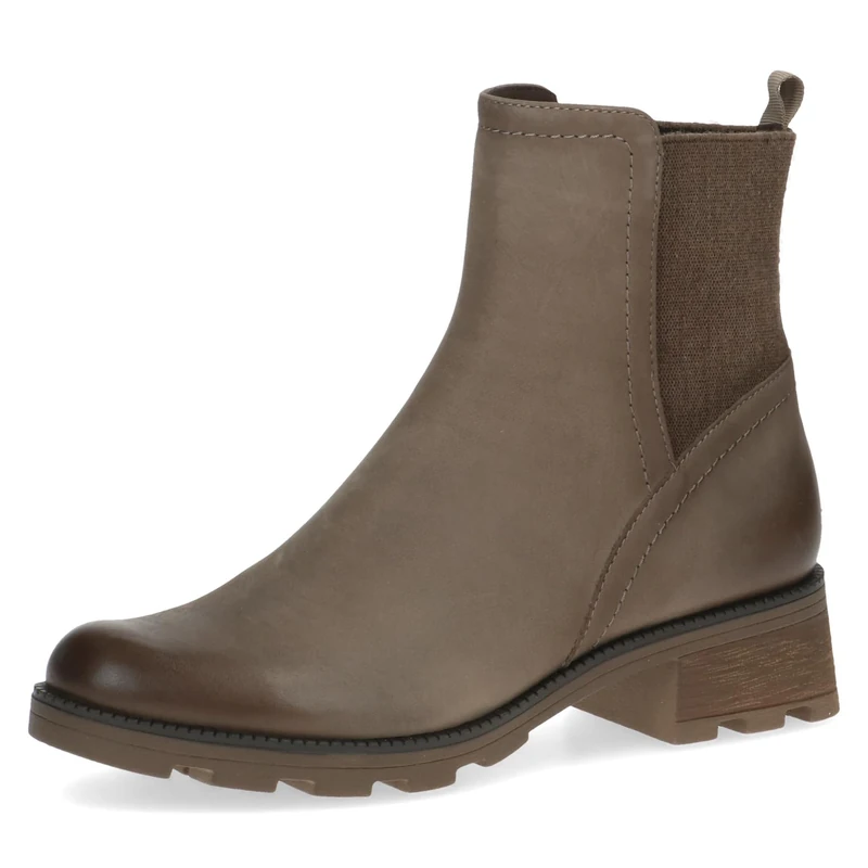 CAPRICE Ankle Boots 9-25227-41 G Width, Mud nubuck, 5.5 UK
