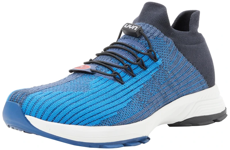 UYN FOR BUGATTI Y100164-A075 PACE White Sole Sneaker Men Blue UK 10.5