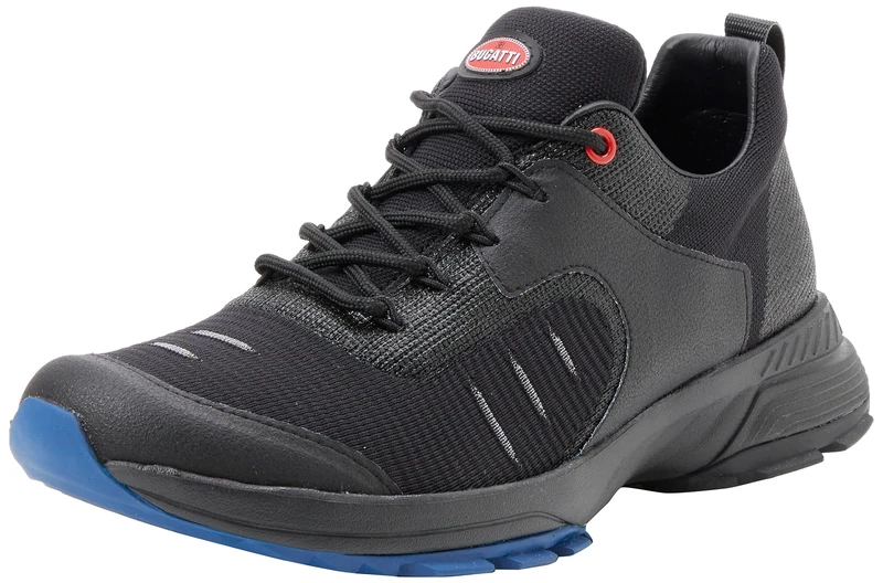 UYN FOR BUGATTI Y100167-B000 Speed Black Sole Sneaker Men Black UK 7.5
