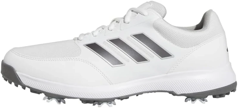 adidas Men's Tech Response 3.0 Wide Golf Shoes, Cloud White/Dark Silver Metallic, 9.5 UK