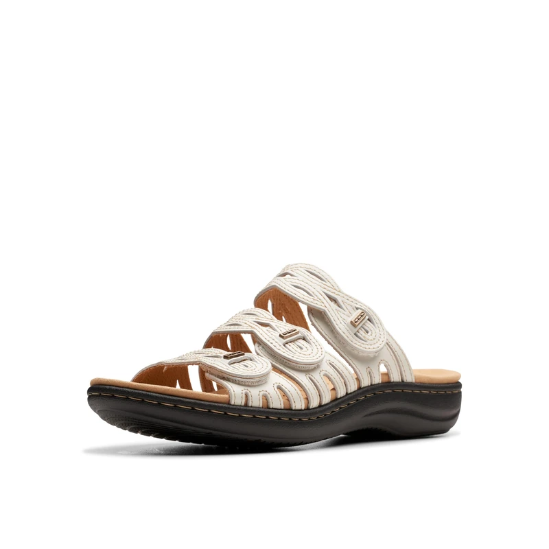 Clarks Women's Laurieann Ruby Flat Sandal, Off-White, 6 UK - Image 1