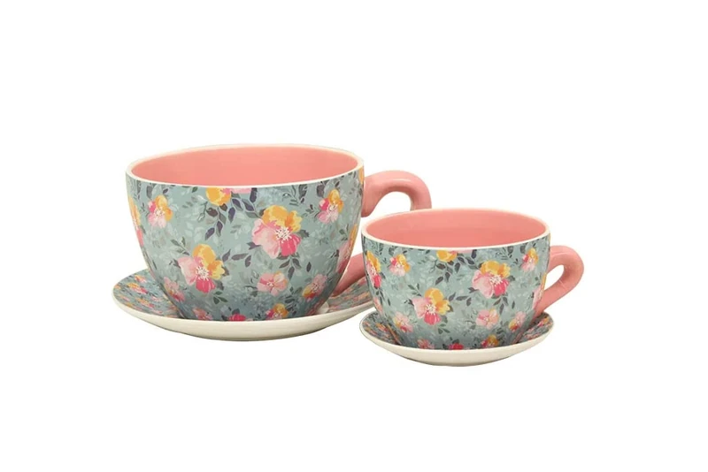 Mimbre Natural Two Set of Two Planters Cups S/2 (33×25.5×16)