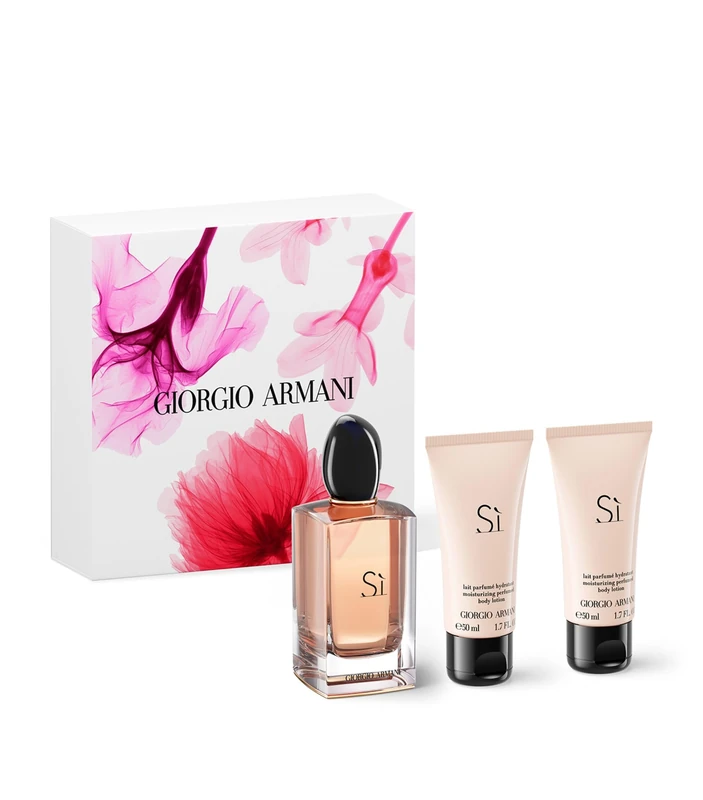 Giorgio Armani Si by Giorgio Armani for Women - 3 Pc Gift Set 3.4oz EDP Spray, 1.7oz Body Lotion, 1.7oz Shower Gel