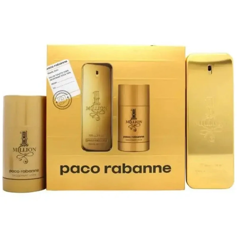 PACO RABANNE 1919C Beauty Gift Set 1 Million Set (et 100 Vp + Deo Stick 75 G) for Adults, Ideal for Daily Beauty and Care, 75 g, Size 100