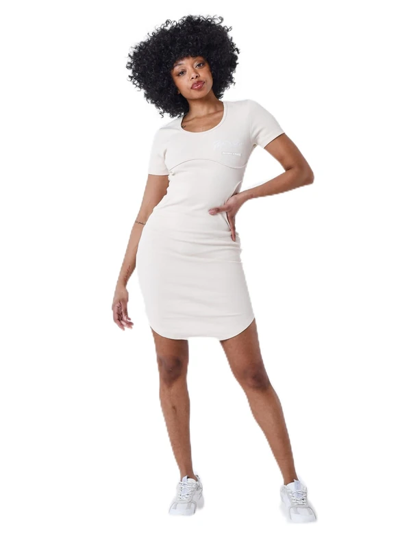 PROJECT X PARIS F237707-IV-Talla(L) Fashion Vestido (Women) Talla L Color: Marfil (Textil-Lifestyle) for Adults, Made for Everyday Comfort and Style