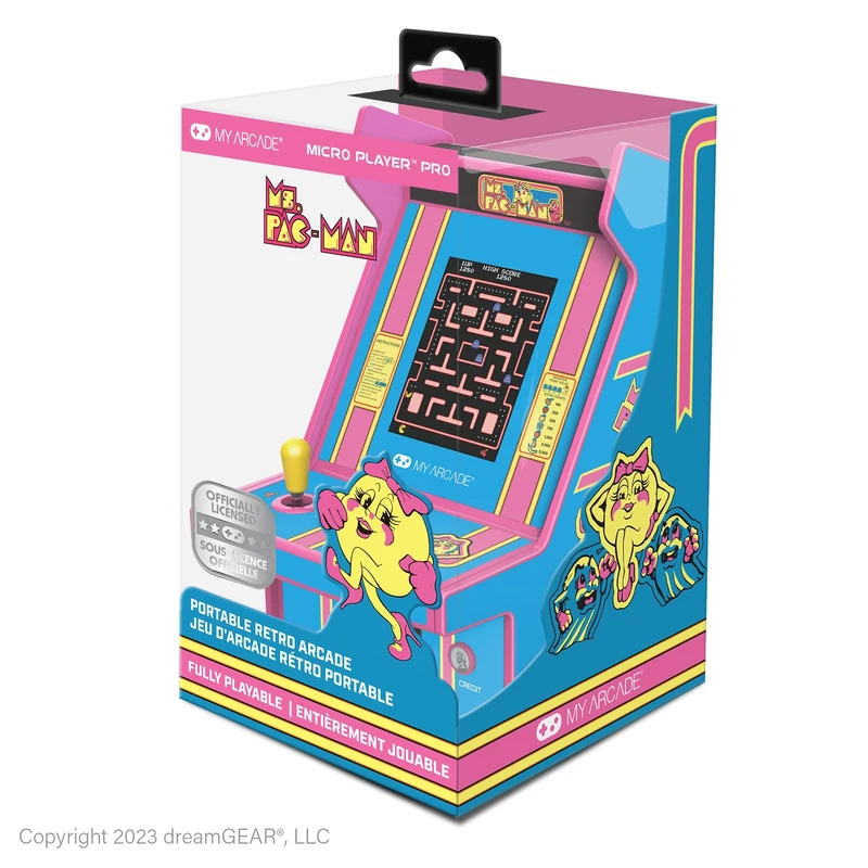 My Arcade DGUNL-7009 MS. PAC-MAN Micro Player Pro Portable Retro Arcade