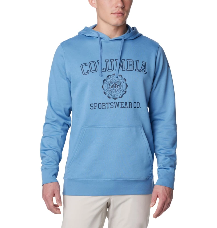 Columbia Men's Trek Hoodie Hooded Sweatshirt, Skyler/CSC Emblem, XL