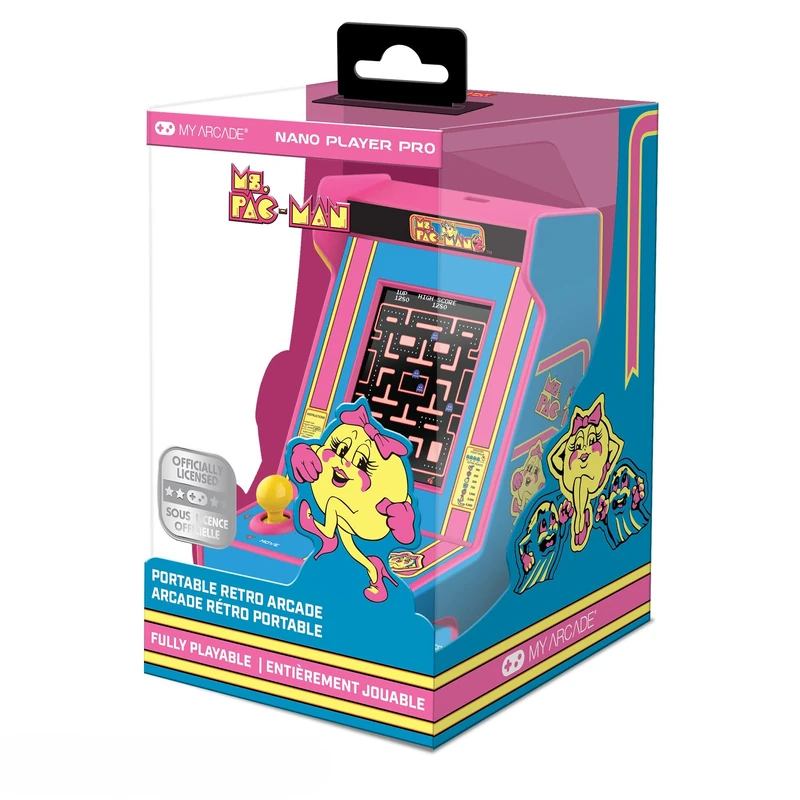 My Arcade DGUNL-7023 MS. PAC-MAN Nano Player Pro Portable Retro Arcade