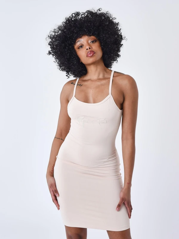 PROJECT X PARIS F237705-IV-Talla(M) Fashion Vestido (Women) Talla M Color: Marfil (Textil-Lifestyle) 90% Polyester,10% Spandex for Adults, Ideal for Everyday Comfort and Style