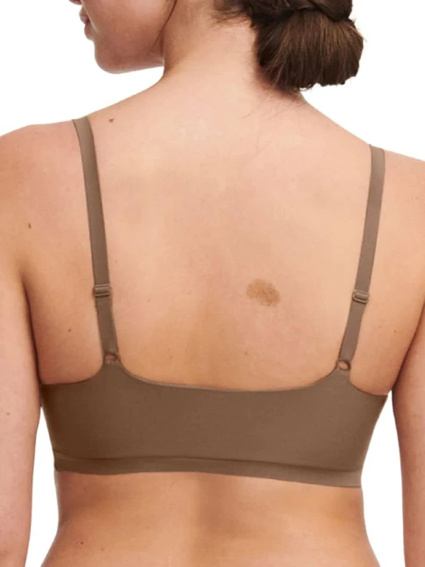 Chantelle Women's Softstretch Scoop Padded Bralette Bra, Opaque, Cocoa Brown, M/L