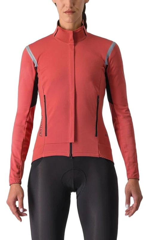 CASTELLI 4522543-654 PERFETTO RoS 2 W JKT Jacket Women's MINERAL RED/SILVER REFLEX Size L