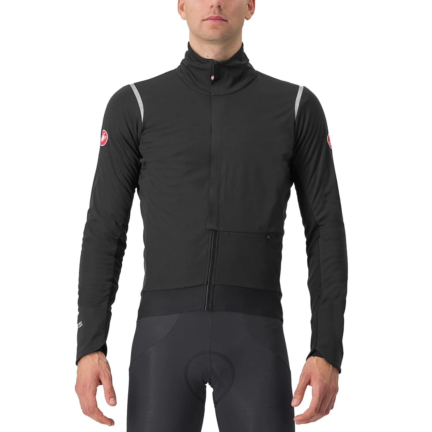 CASTELLI 4523505-085 ALPHA DOPPIO ROS JKT Jacket Unisex LIGHT BLACK/SILVER Size S