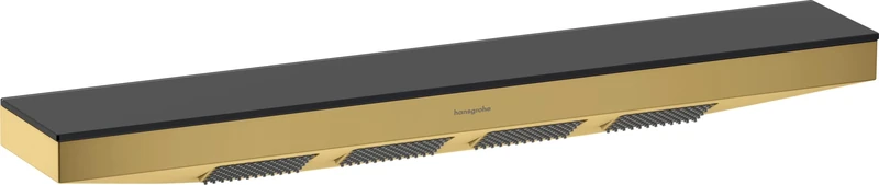 Hansgrohe 26243990 Rainfinity Shoulder 500 1jet Shelf, Polished Gold Optic, Without Shower Holder