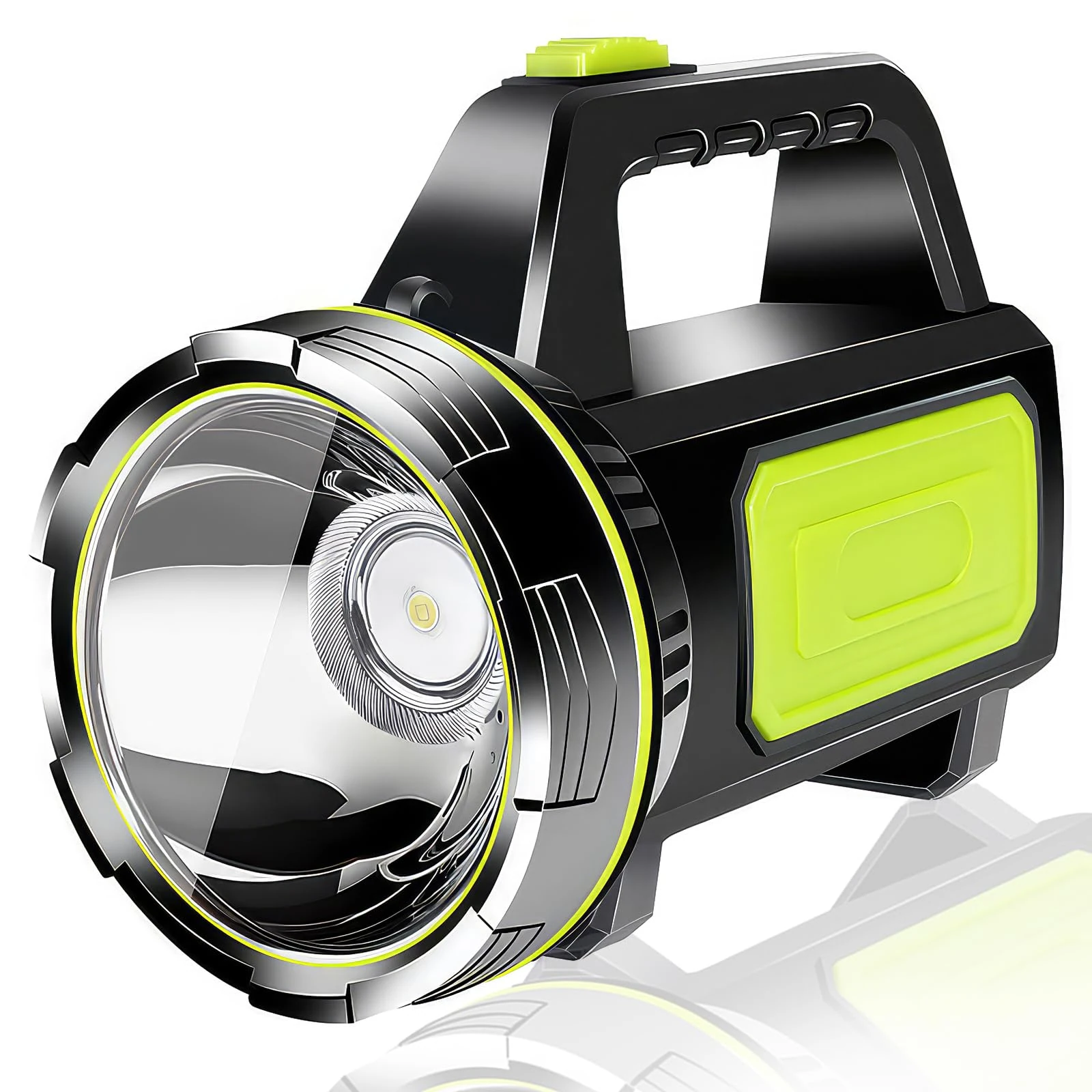 LED Super Bright Rechargeable Torch 1000LM Camping Torches Flashlight 1200mAh Battery Powered Portable Small Hand Torch IPX5 Waterproof Standard Torches with 2 Modes for Outdoor Emergency