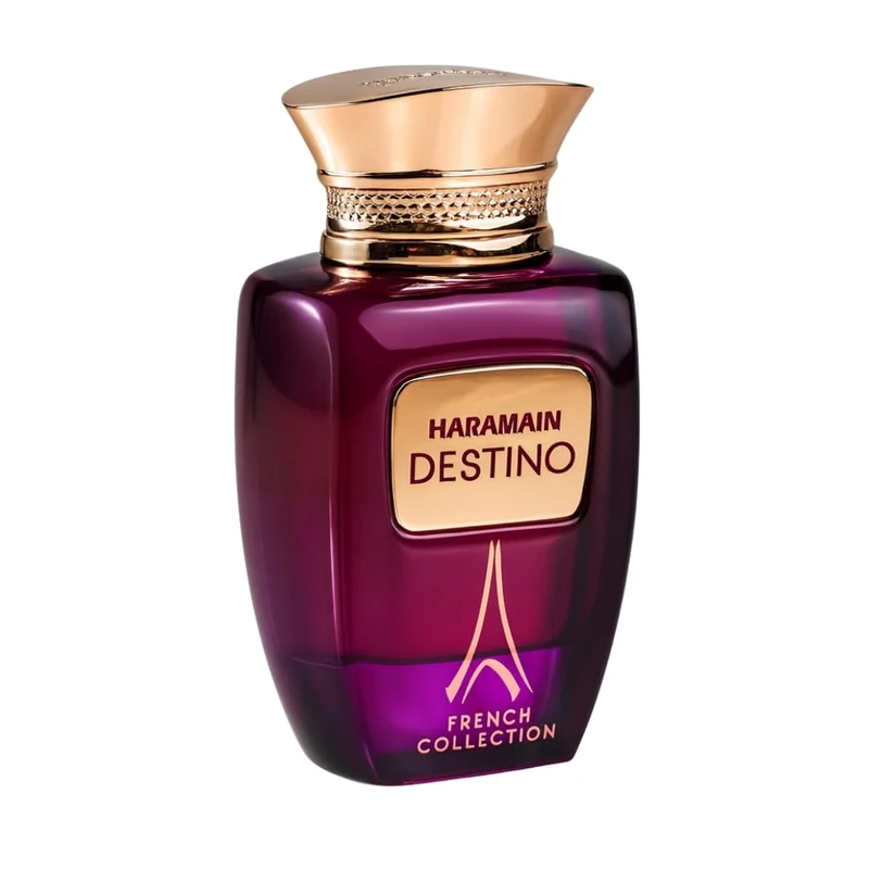 Al Haramain Destino French Collection Eau de Parfum 100ml – Arabic Perfume for Women and Men – Sweet Fruity Citrus Scent with Floral and Musk Notes – Luxury Scent Gift for Him and Her