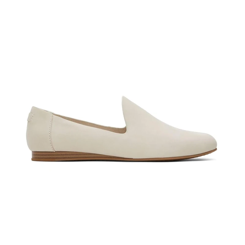 TOMS Women's Darcy Loafer Flat, Fog Leather, 8 UK