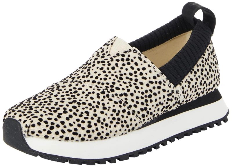 TOMS Women's Alp Resident 2.0 Sneaker, Fog Flocked Mini Cheetah, 4 UK